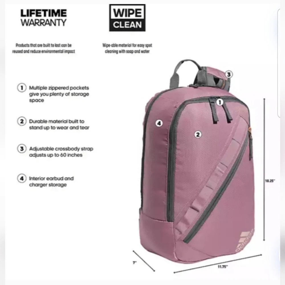 NEW! adidas Prime Sling Backpack NWT - Picture 5 of 12